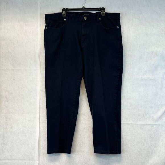 FRIED DENIM Men’s Slim Jeans 42x30 Dark Blue Stretch Cotton Blend Classic Fit - Picture 3 of 16